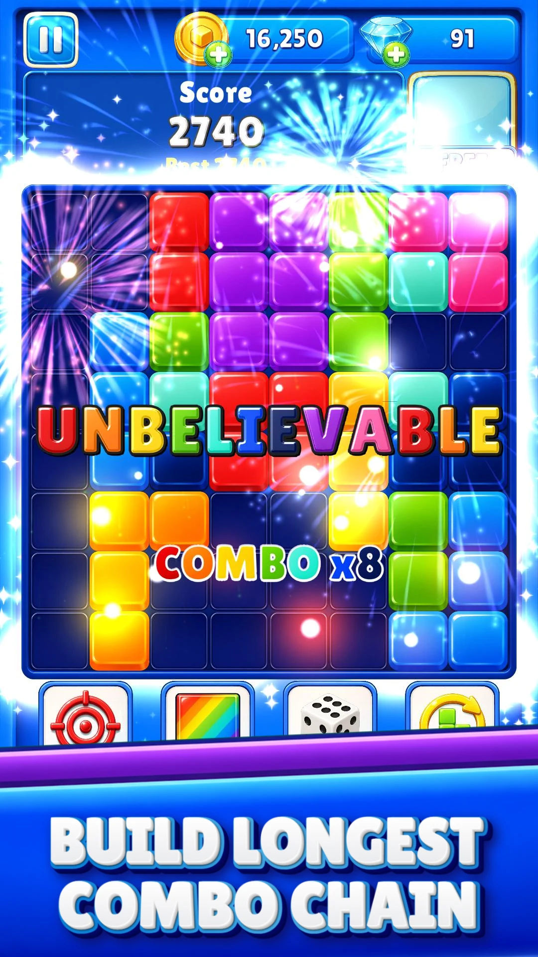 MERBO: 2048 Merge Block Puzzle screenshot